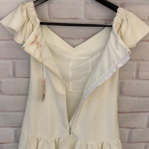Rebecca Taylor Textured Dress. NWT.  Ivory Size 8 - Picture 7 of 13